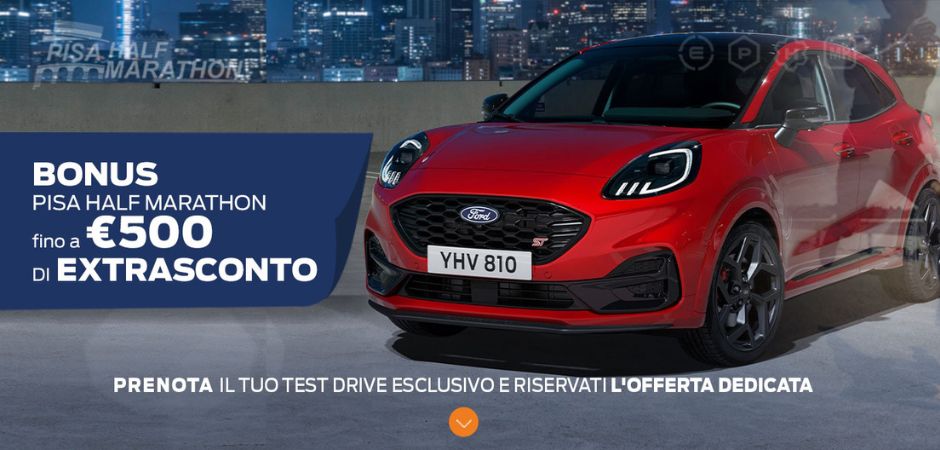 Nuova Ford Puma Pisa Half Marathon 940X450