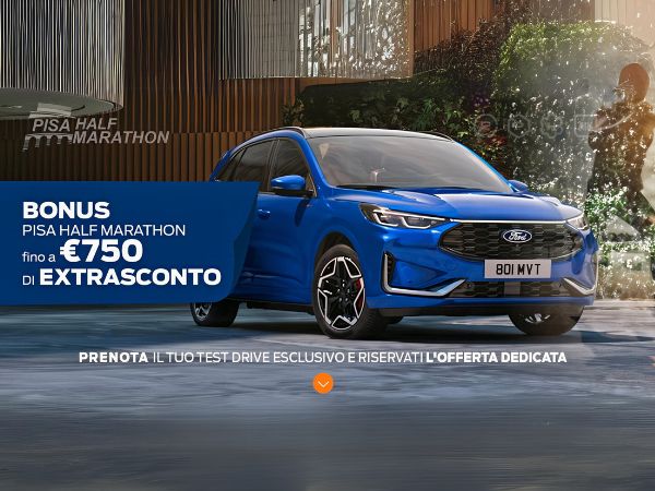 Nuova Ford Kuga Pisa Half Marathon 600X450