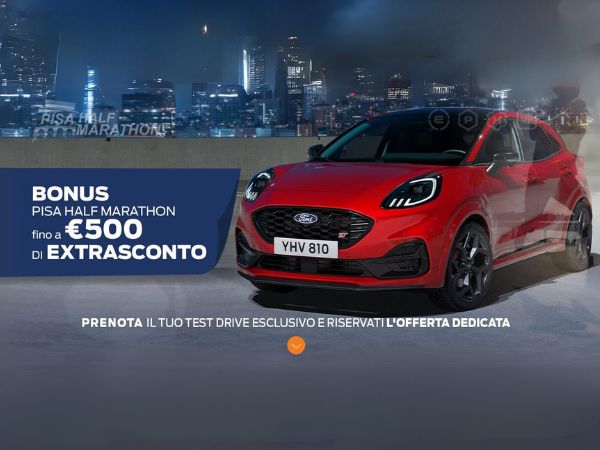 Nuova Ford Puma Pisa Half Marathon 600X450